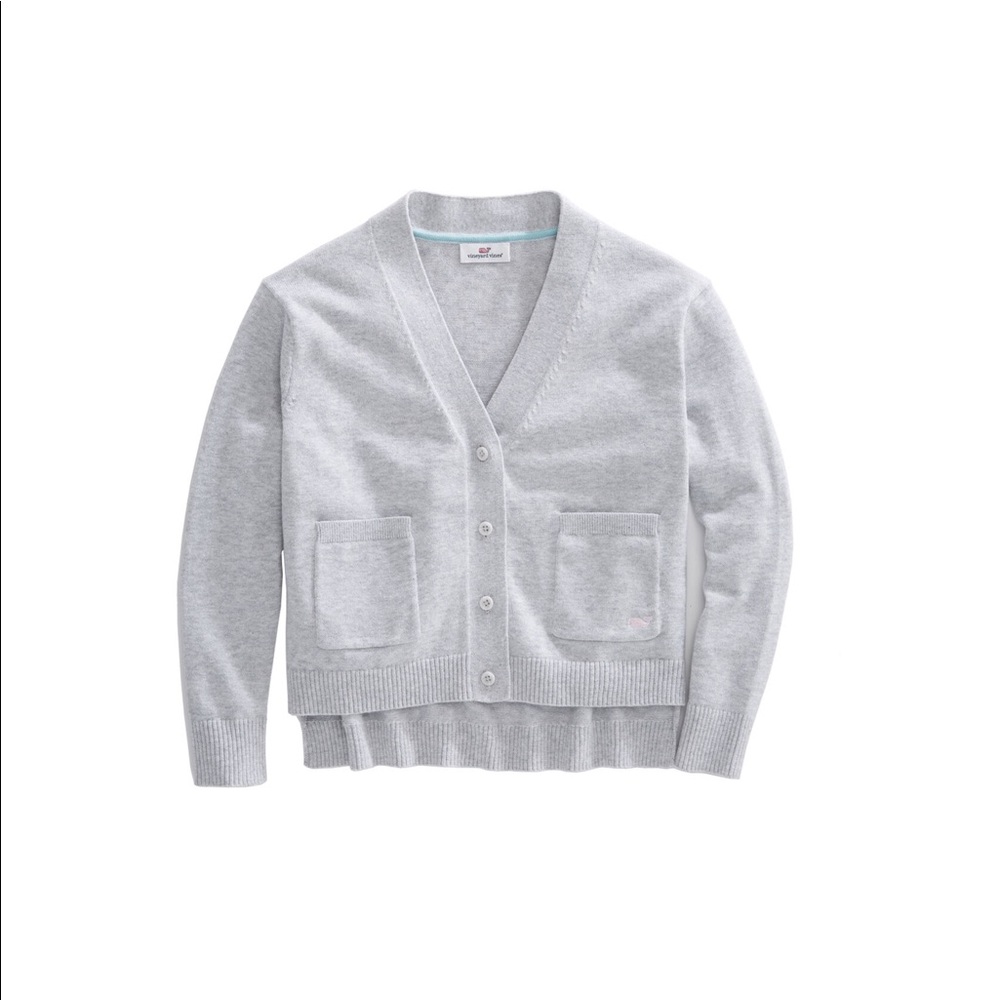 Vineyard Vines Girls Pocket Cotton Cardigan
